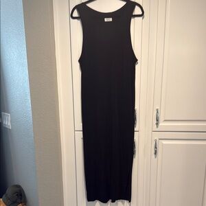 Athleta Black  Sleeveless Maxi Dress with slip
